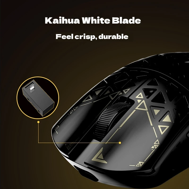 2025 Ipi Float 18 88 ماوس مزدوج 8k 26000dpi Paw3395 3 أوضاع من ألياف الكربون خفيف الوزن ماوس هولي مخصص عالي الفئران #6