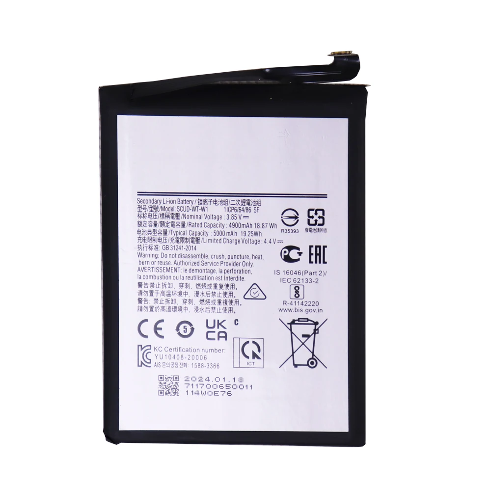 Flash sales SCUD-WT-W1 5000mAh rechargeable batteries For Samsung Galaxyy  A22 5G SM-A226B F42 5G A14 5G+free tools image 5