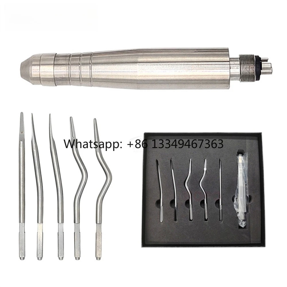 Extraction Tool Kit Surgery Instruments Turbine Pneumatic Elevator Set Tools Dental 4 Holes Ce Dental Handpiece Handpiece Led