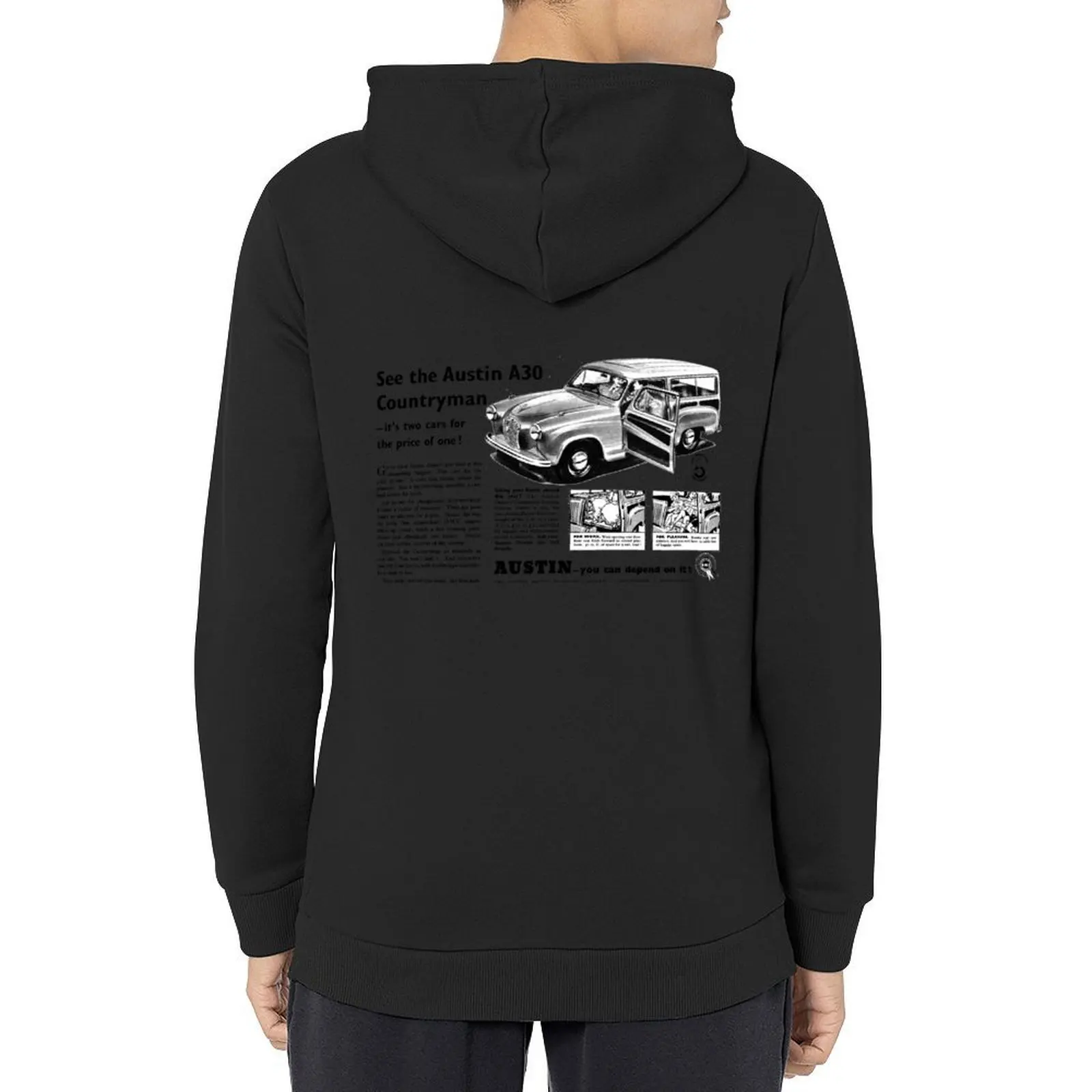 

AUSTIN A30 - ADVERT Hoodie japanese style men's sweat-shirt set men's autumn clothes men wear autumn hoodie