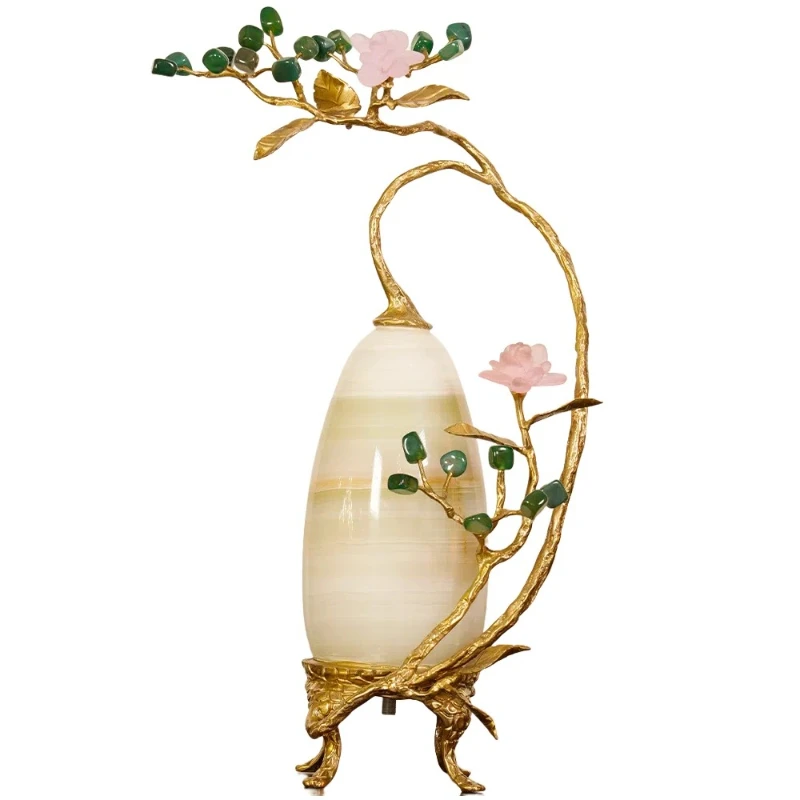 

Elegant Chinese Handmade Brass Jewelry TV Cabinet Porch Desk Holiday Decoration Opening Gifts