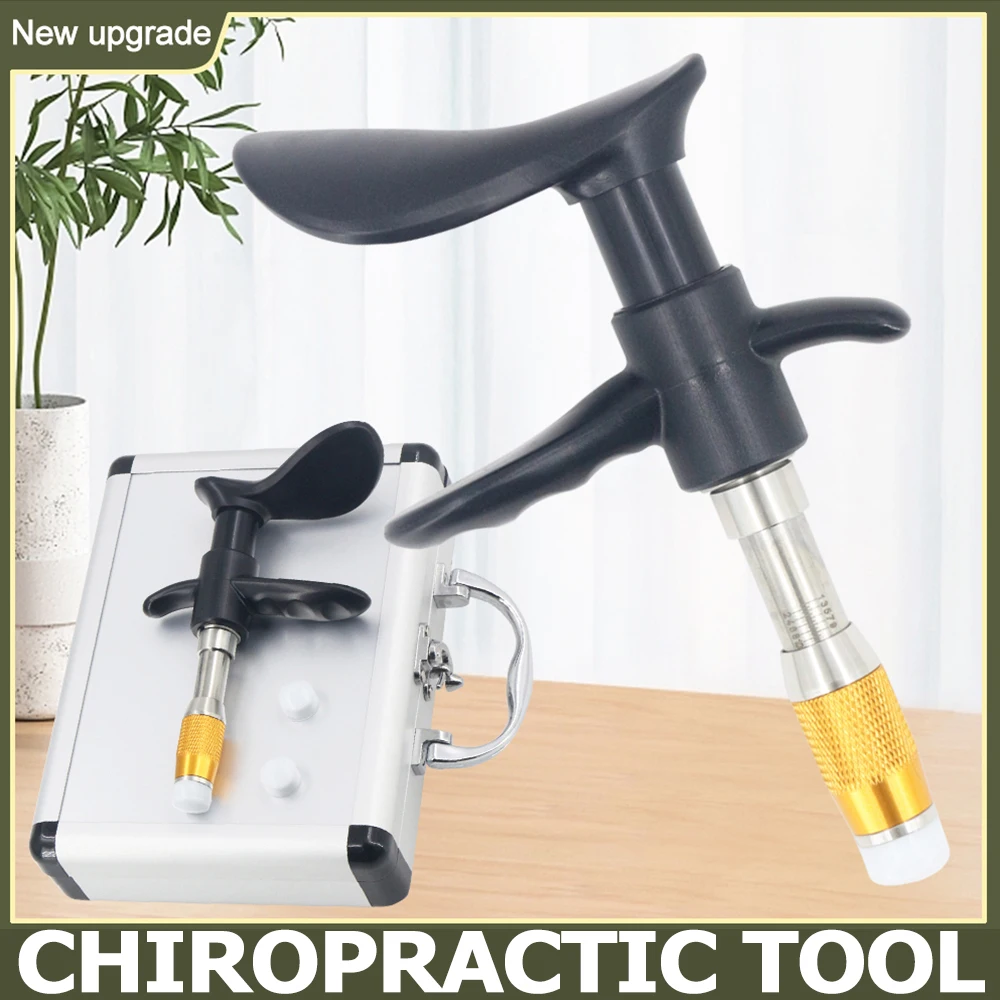 

New Portable Chiropractic Adjusting Tool Manual Massage Gun Spine Correction Instrument 10 Level Body Relax Health Care Massager