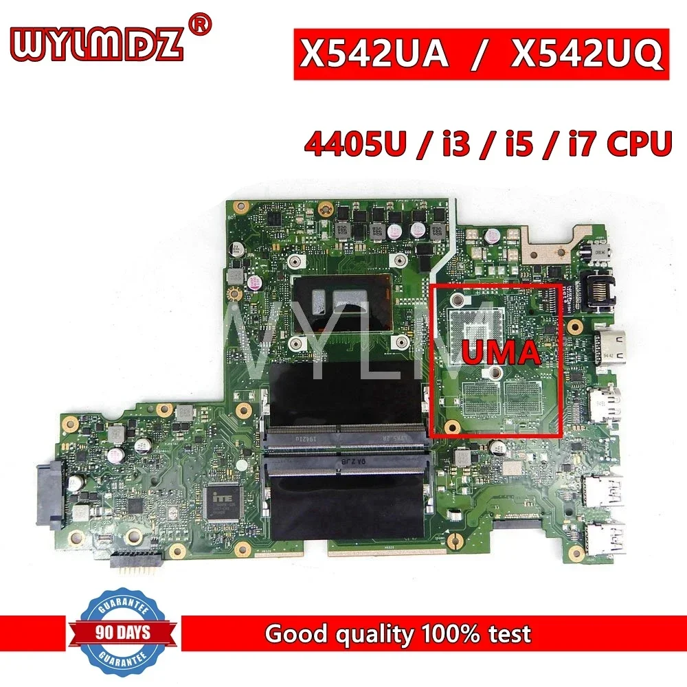 X542UA i3/i5/i7 CPU Mainboard Per Asus X542U X542UR X542UQ X542UN X542URR X542UA Scheda Madre del computer portatile Testata