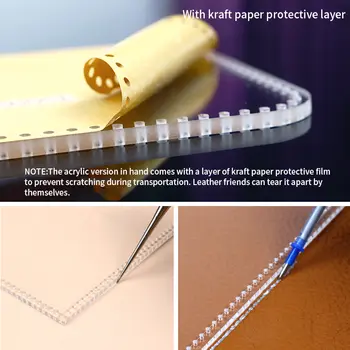 YOMDID創意眼鏡袋製作皮革模板壓克力模具手工眼鏡盒收納皮革模板DIY皮革工藝 6 最佳銷售 皮革包模板 - №3