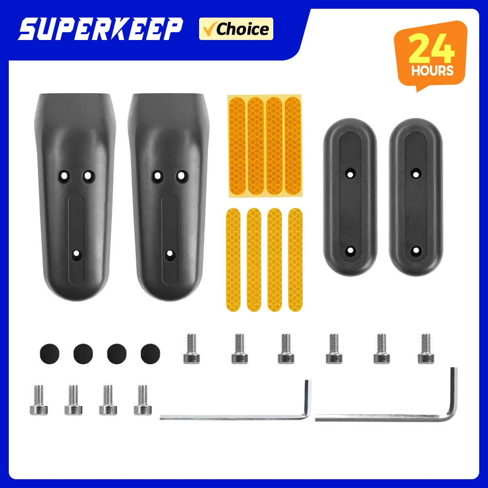 Front Rear Decorative Cover Protective Shell Reflective Sticker for Ninebot Max G30 G30D Electric Scooter Parts