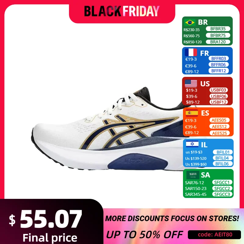 Asics-zapatillas clásicas de Gel Kayano 30 para hombre, zapatos deportivos transpirables para exteriores, originales