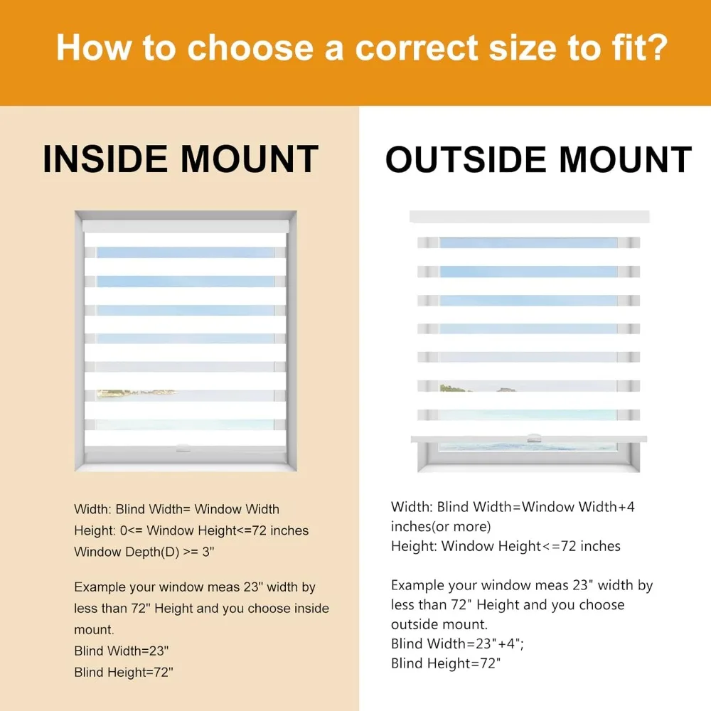 ستائر حمار وحشي لاسلكية للنوافذ، تحكم في الإضاءة بطبقة مزدوجة ليلاً ونهارًا، ظلال بيضاء سهلة التركيب #6