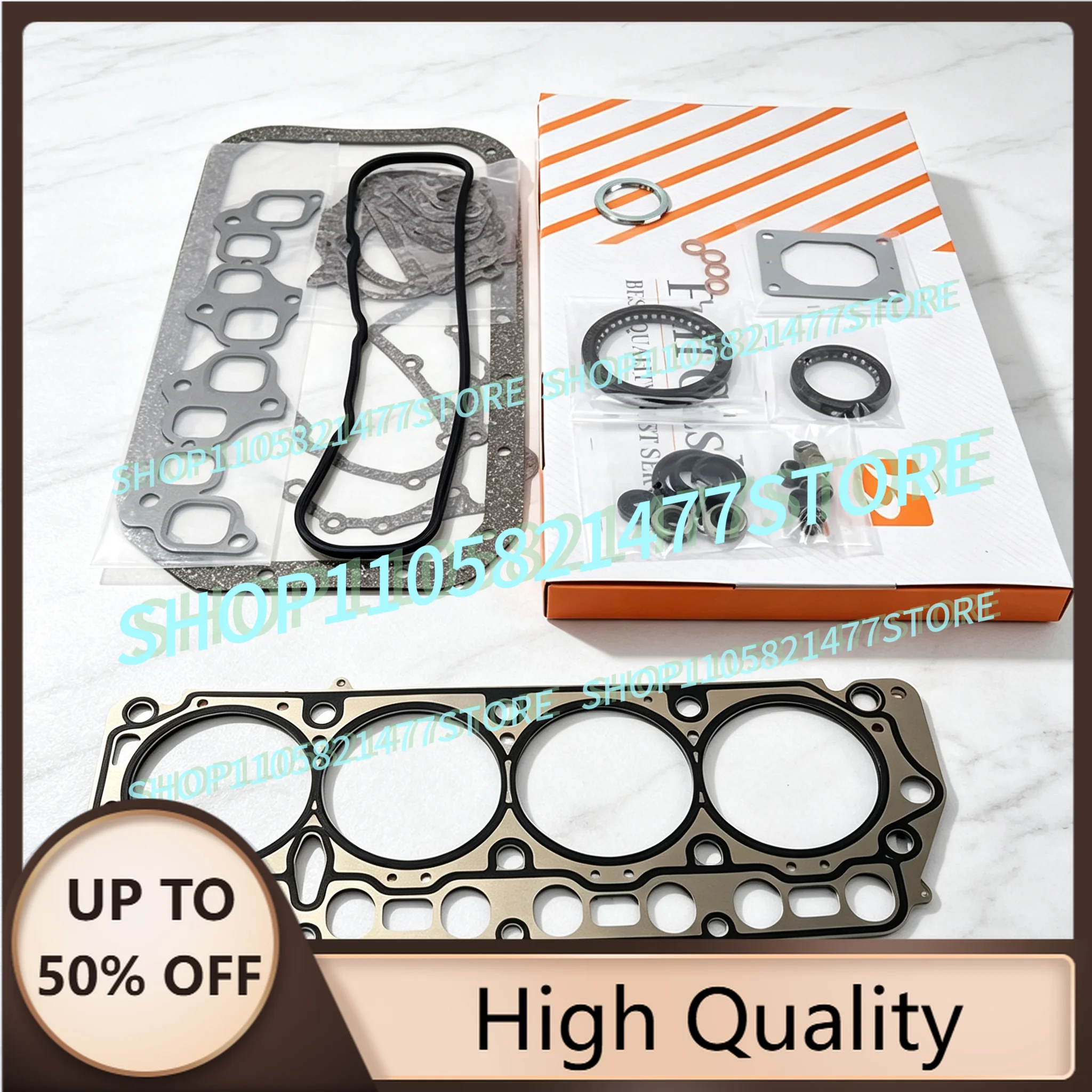 For  4Y Overhaul Rebuild Kit Piston Rings Cylinder Liner Full Gasket Set Engine Part 13101-73030 91*1.5+1.5+4mm Piston Set