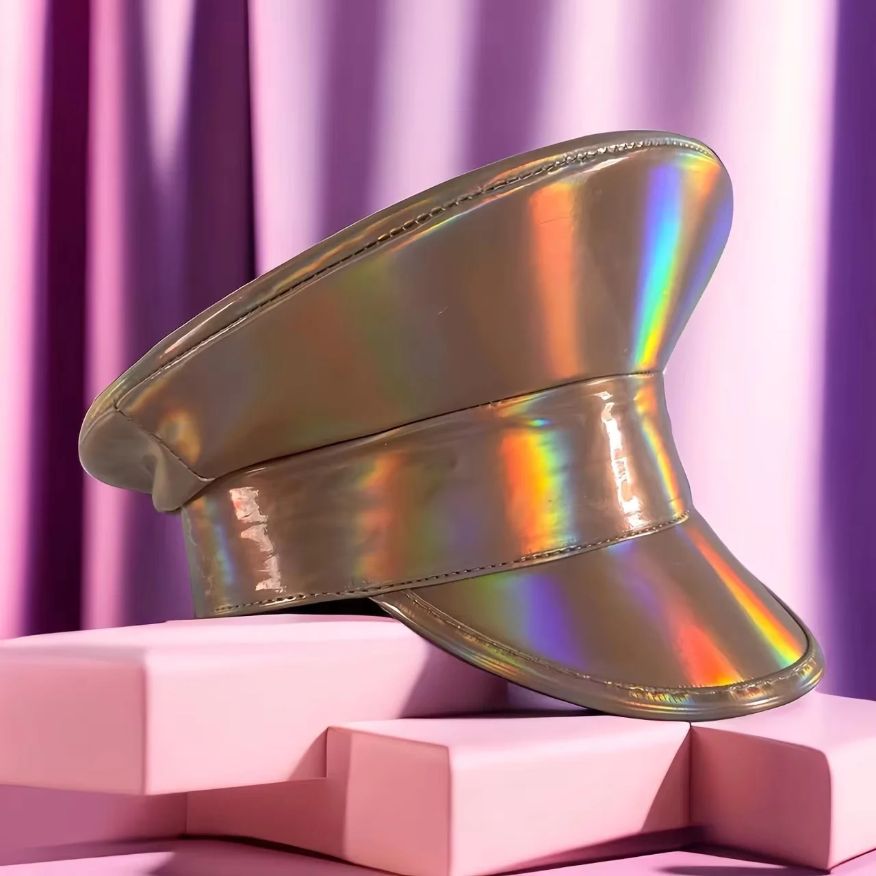 

HongLuan Многоцветная шляпа капитана в стиле стимпанк со стразами для женского фестиваля Burning Man - военные аксессуары и кепки для мужчин