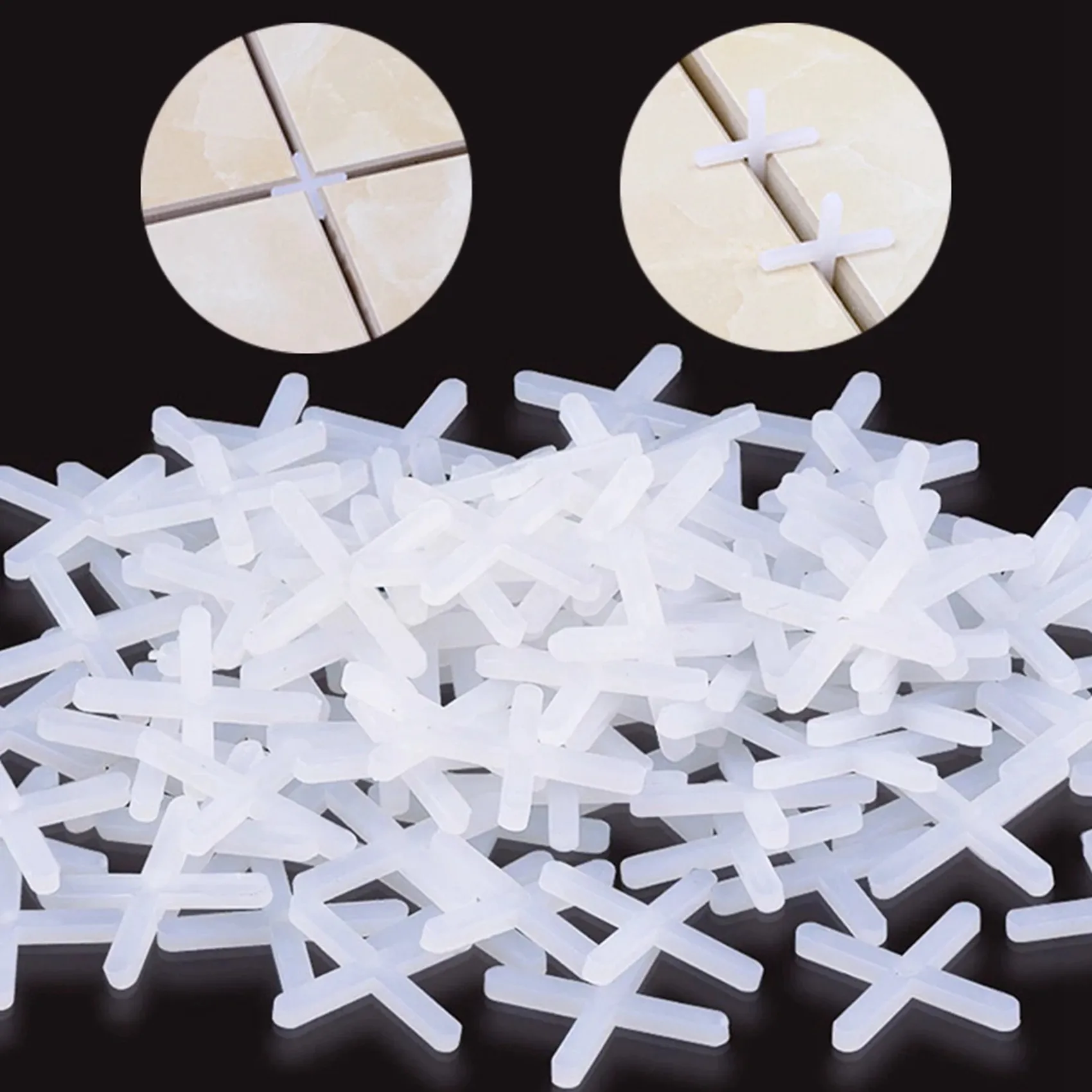 YLS-604 Pcs Flat Level Wedges Tile Spacers Reusable Flooring Wall Tile Leveling System Leveler Locator Spacers Plier