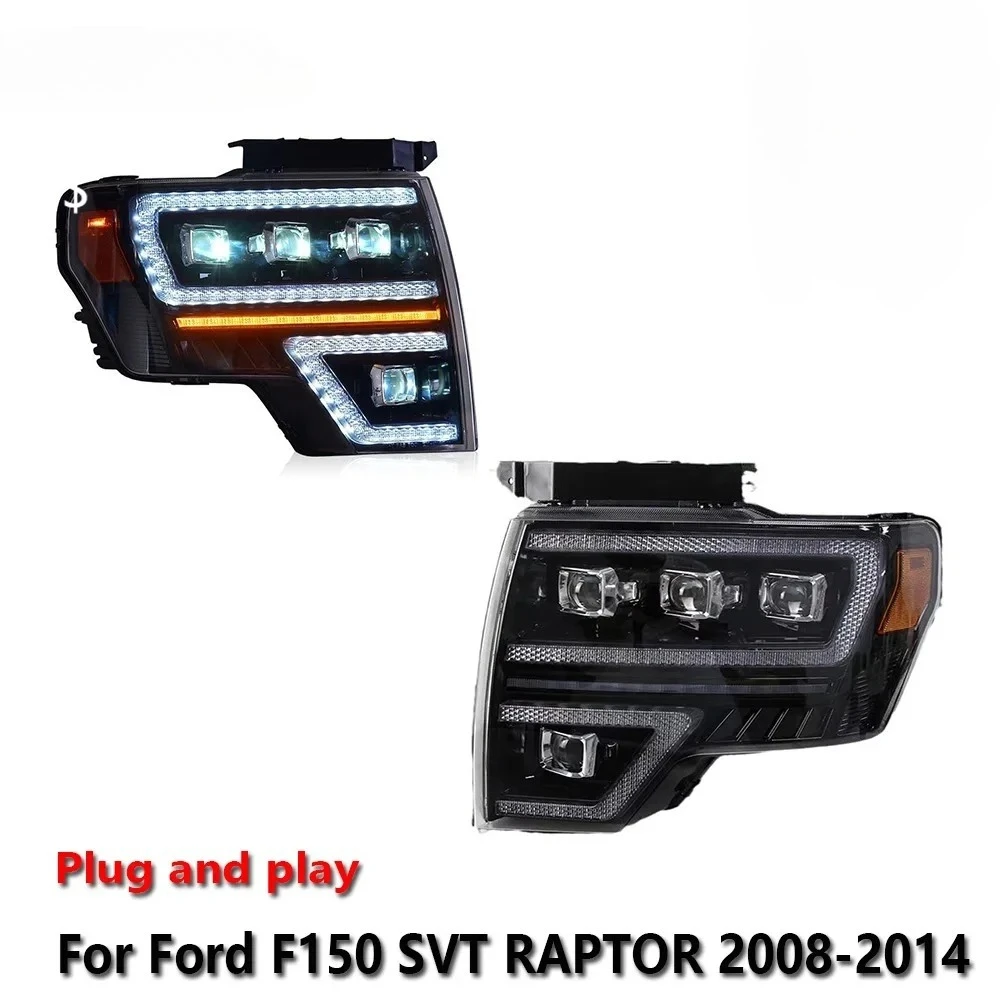 

Car LED Upgrade Headlight Accessories For Ford F150 SVT RAPTOR 2008-2014 DRL Brake Turn Signal Lamp Plug and Play