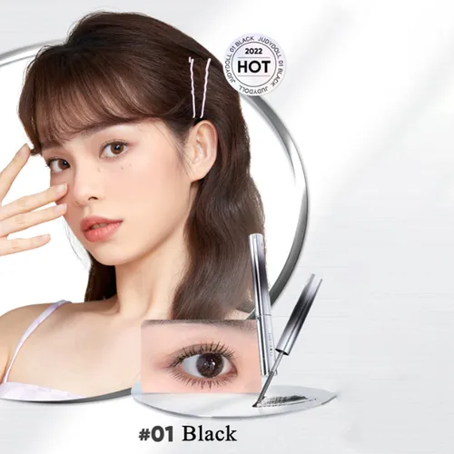 Imagen 2 del producto Máscara de pestañas Judydoll, máscara de fibra de seda resistente al agua, extensiones de pestañas rizadas largas negras, cosméticos de maquillaje de ojos sexys