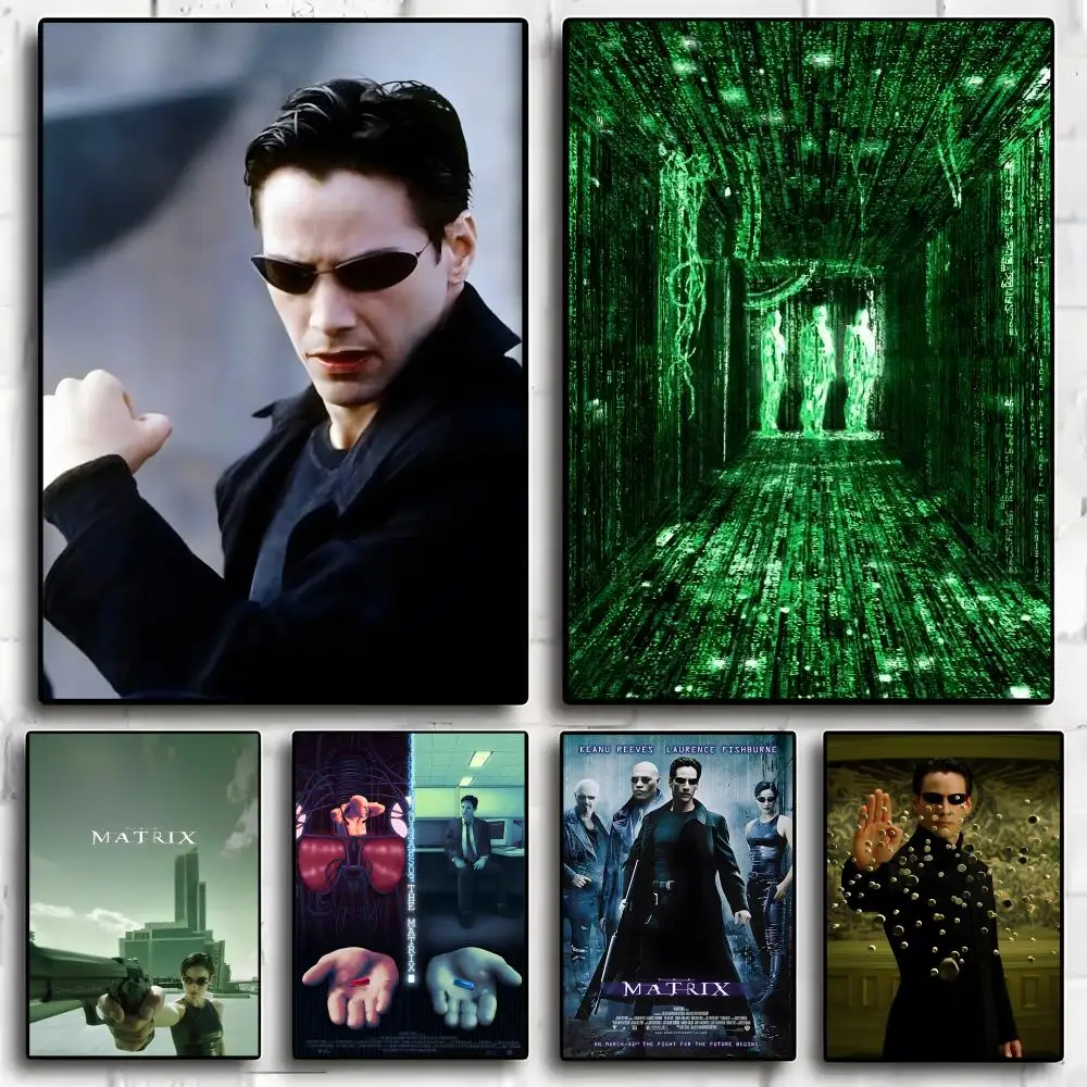 The M-Matrix Movie Painting Calligraphy Exhibition poster photo oil painting canvas synthetic fiber for living dining room