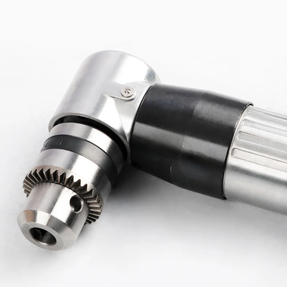 1Pc 90 Degree Right Angle Pneumatic Air Drill Reversible Elbow Drilling Tool For Construction And Metal Working Alloy Body