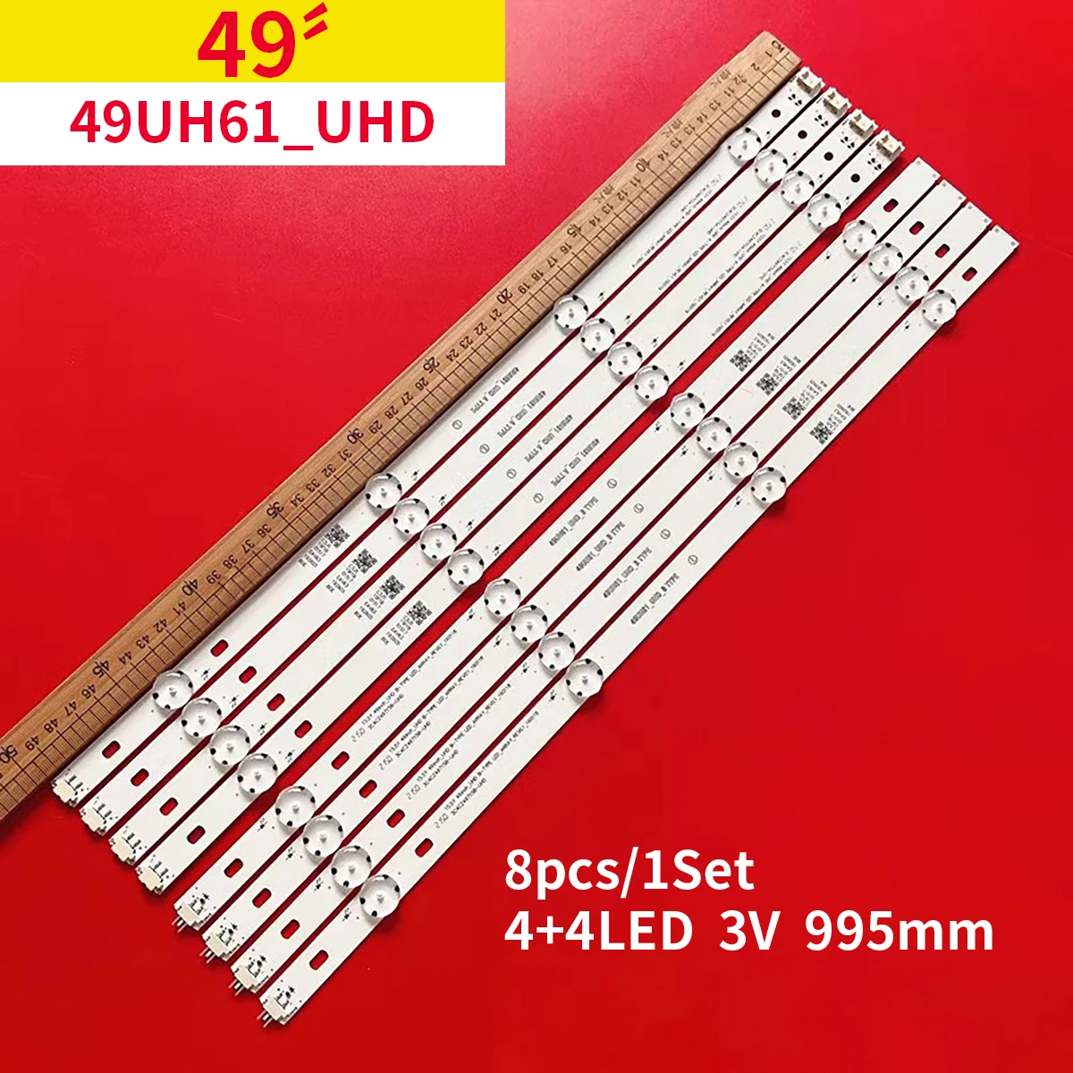 

LED de retroiluminación, accesorio para televisor, 49UH610V 49UH603V 49UH601V 49UH620V 49UH6100 49uh61_uhd_a B NC490DGE ABEX1