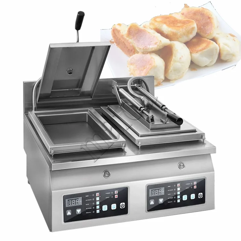 

110v 220v Electric Grilled Bun Frying Pan Dumpling Cooker Machine Japanese Fried Dumpling Machine Small Gyoza Machine