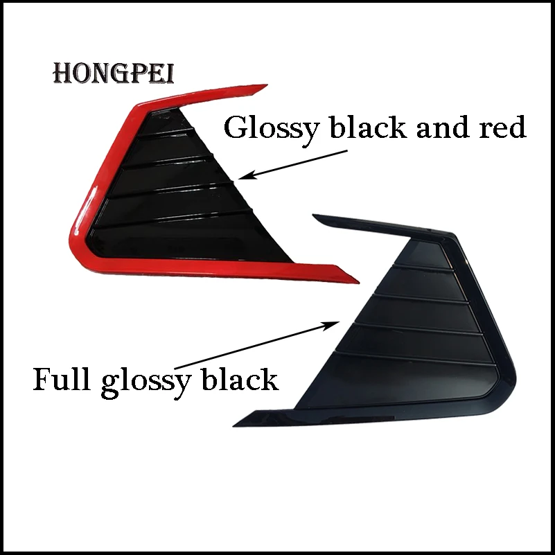 

For Hyundai Elantra Avante 2016 2017 Front Fog Light Lamp Vent Frame Cover Sticker Trim Decoration Auto Patrs Accessories