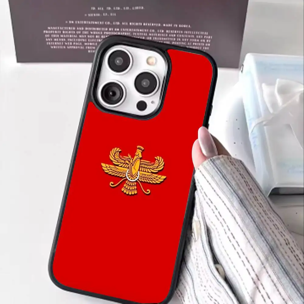 Capa de telefone A-Assyrian f-flag-s para iPhone 17,16,15,14,13,12,11,Pro,Max,Plus,Mini,Magsafe, capa de carregamento magnético sem fio