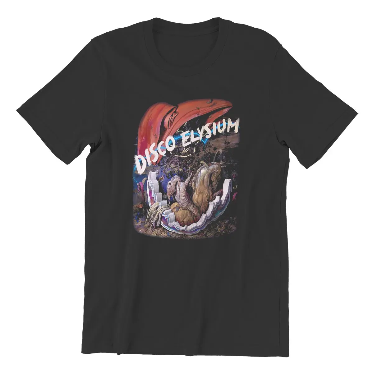 Men Disco Gameplay Elysium Game  Awesome For Movie Fan T Shirt  for men 100% Cotton Clothes Novelty Summer T-Shirt