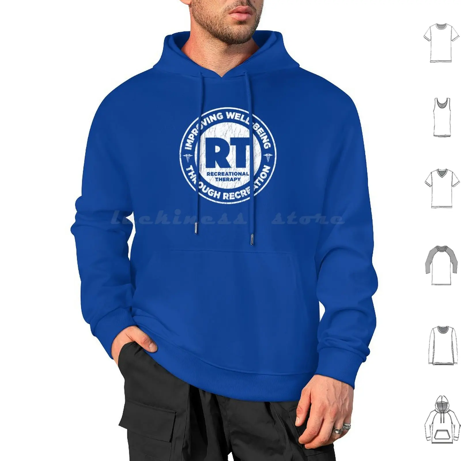 Therapeutic Recreational Therapist Gifts For Rt Month Hoodie cotton Long Sleeve Therapeutic Recreational Therapist For Rt