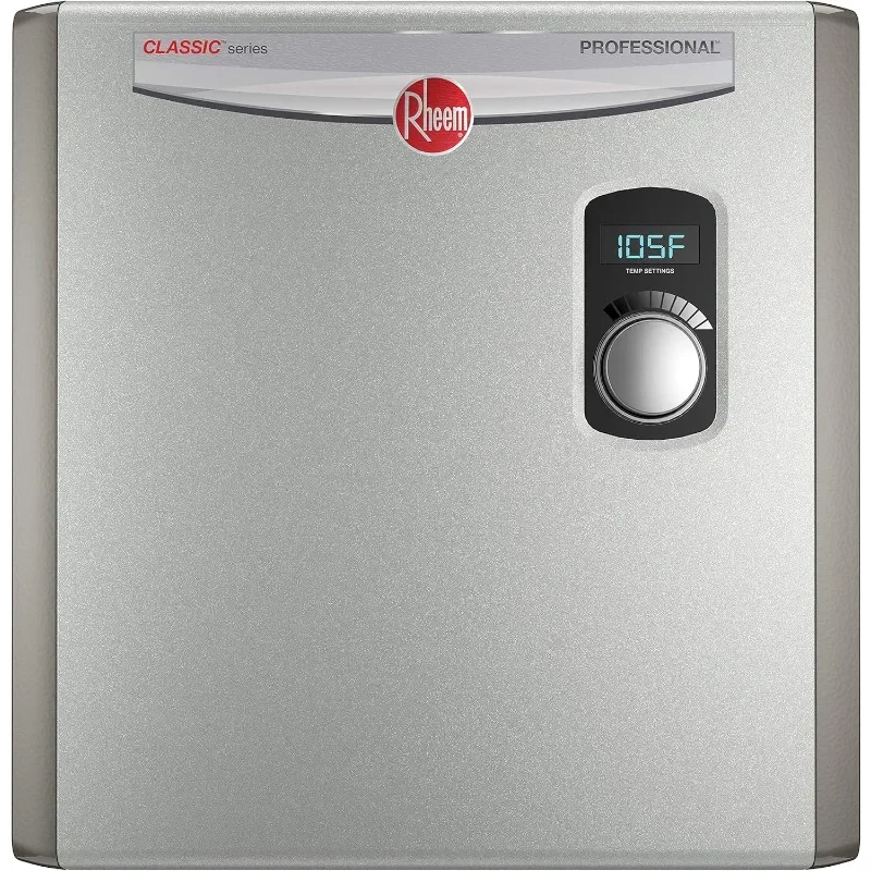 Rheem RTEX-24 24kW 240V Electric Tankless Water Heater, Gray