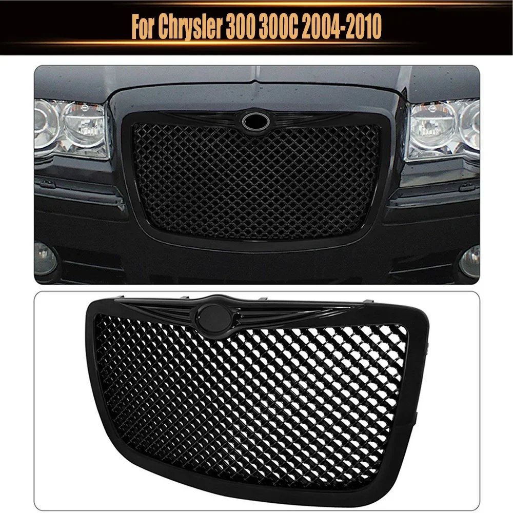 

For Chrysler 300 300C 2004-2010 Car Modification Parts Front Trim Mesh Cover Bumper Grill Upper Racing Grills Radiator Grille