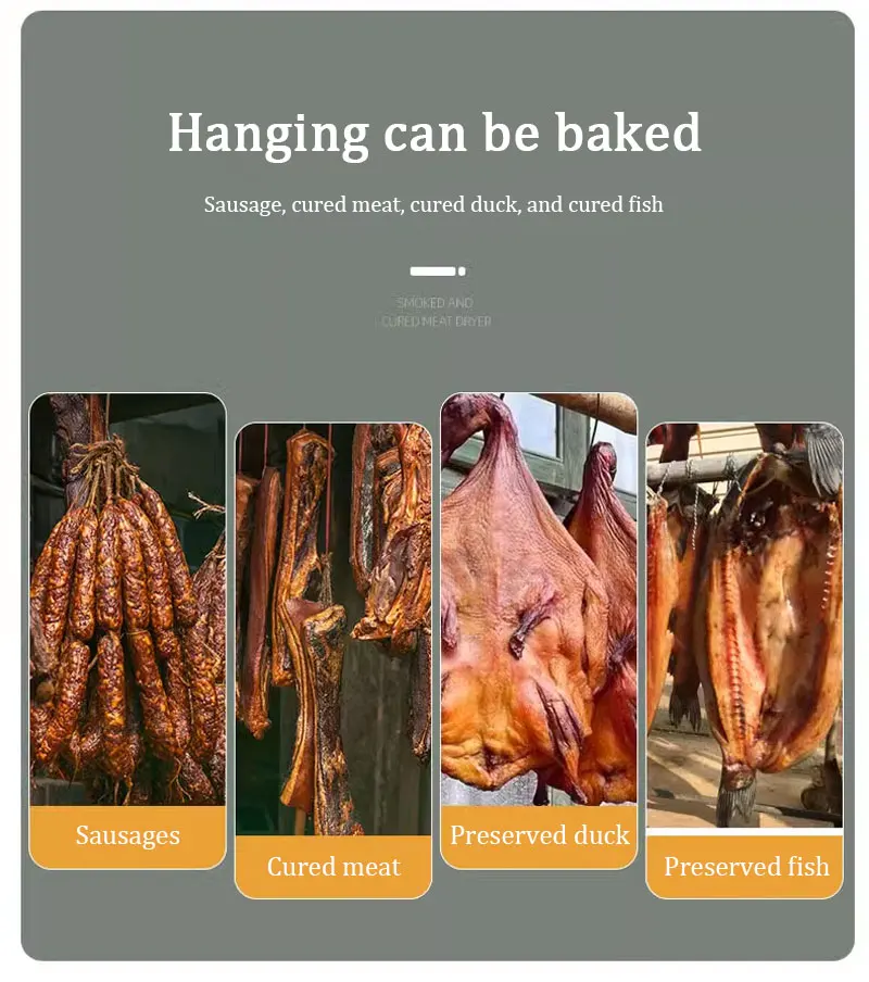 Dehydrator Bacon Sausage Dried Fruit Machine Food Air-Drying Machine Pet Snack Dissolving Bean Bacon And Cured Meat Machine