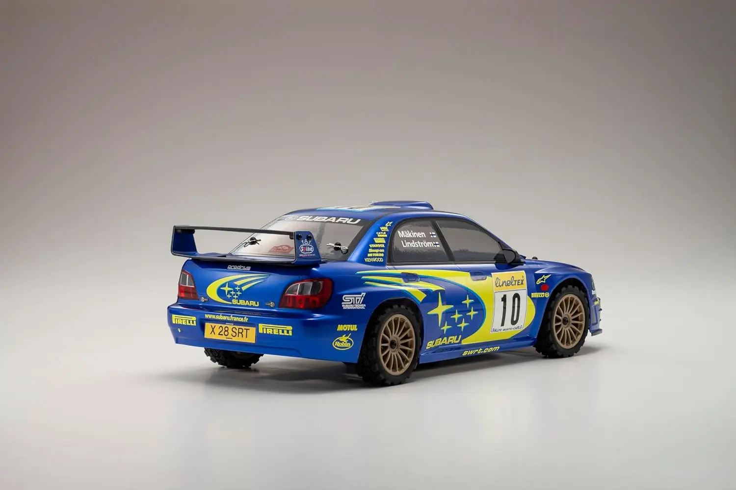 1/10 Scale 4WD RC Car Fazer Mk2 FZ02-R Subaru Impreza WRC 2002 Red ABS Plastic Remote Control Toy for Ages 14+