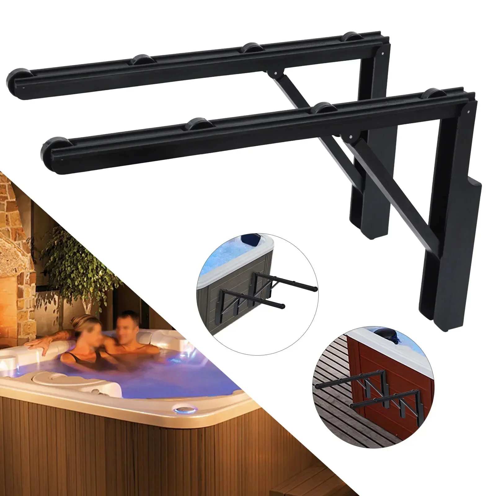 رافع غطاء حوض الاستحمام الساخن SPA - نظام أسطواني عالي التحمل لسهولة الإزالة، لا حاجة إلى خزانة