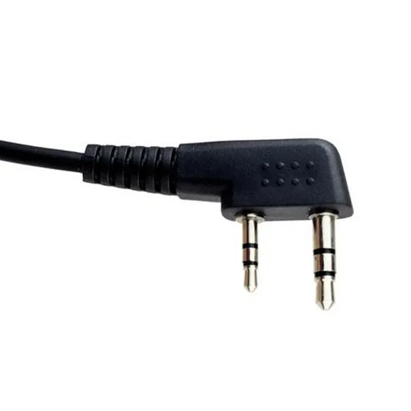 2 دبوس الأذن بار سماعة PTT Mic الأذن هوك سماعة ل BAOFENG UV-5R UV-82 كينوود TK-3160 بوكسينغ لينتون كوانشنغ WOUXUN HYT راديو