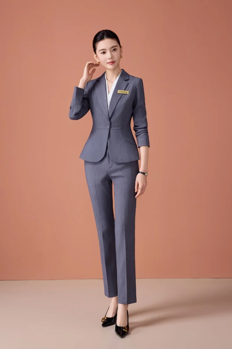 

AIyssa Модный костюм-двойка + брюки для профессиональных женщин. Изысканный элегантный новый стиль на осень-зиму 2025г.