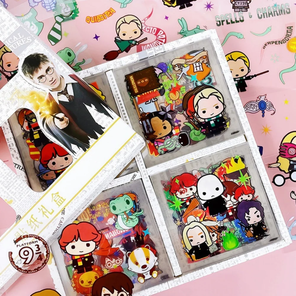 สติกเกอร์แฮร์รี่ พอตเตอร์ ของแท้ 60 ชิ้น ลายฮอกวอตส์ สำหรับตกแต่งสมุดแพลนเนอร์ สมุดภาพ วัสดุตกแต่ง สติกเกอร์การ์ตูน กันน้ำ ของเล่นสติกเกอร์ติดตัวสัตว์เลี้ยง