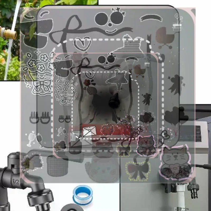 Adaptador para Lavadora de Pressão com Rosca Externa de 1/4 polegada para Conectar Bicos de Limpeza Karcher Série K
