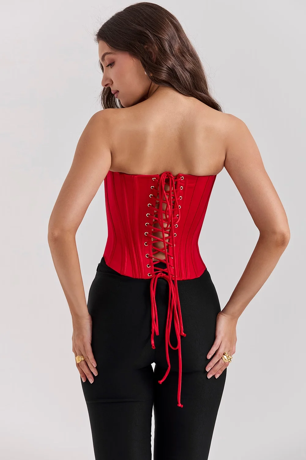 Sexy Bandage Lace Up Summer New Arriva Fashion Slight Elasticity Slim and Versatile Camisole Off Shoulder Night Party Top