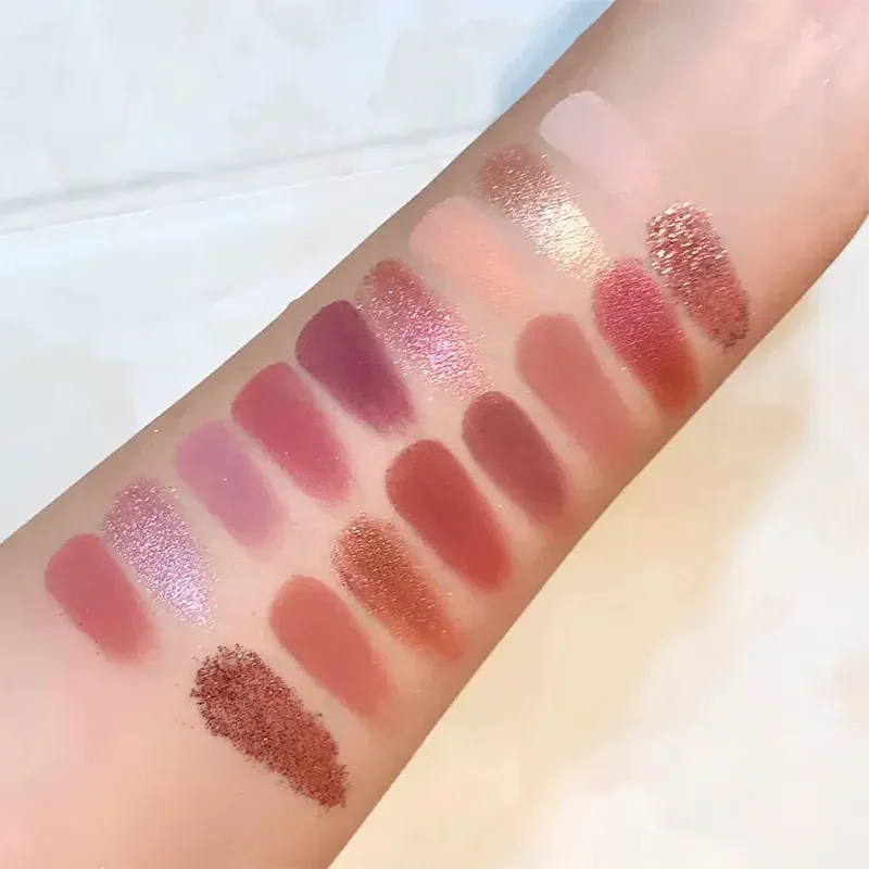 18 cores deserto rosa sombra de olho perolado fosco glitter paleta de sombra de longa duração compõem sombra beleza paleta de olho