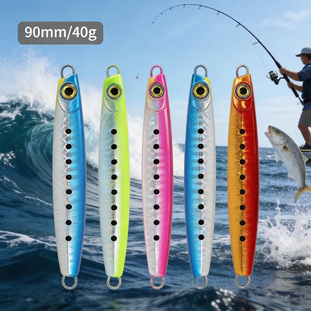 

Long Cast Metal Jig Spoon Small Lead Fish Metal VIB Saltwater Boat Fishing For Topmouth Culter Bass Fishing Lure
