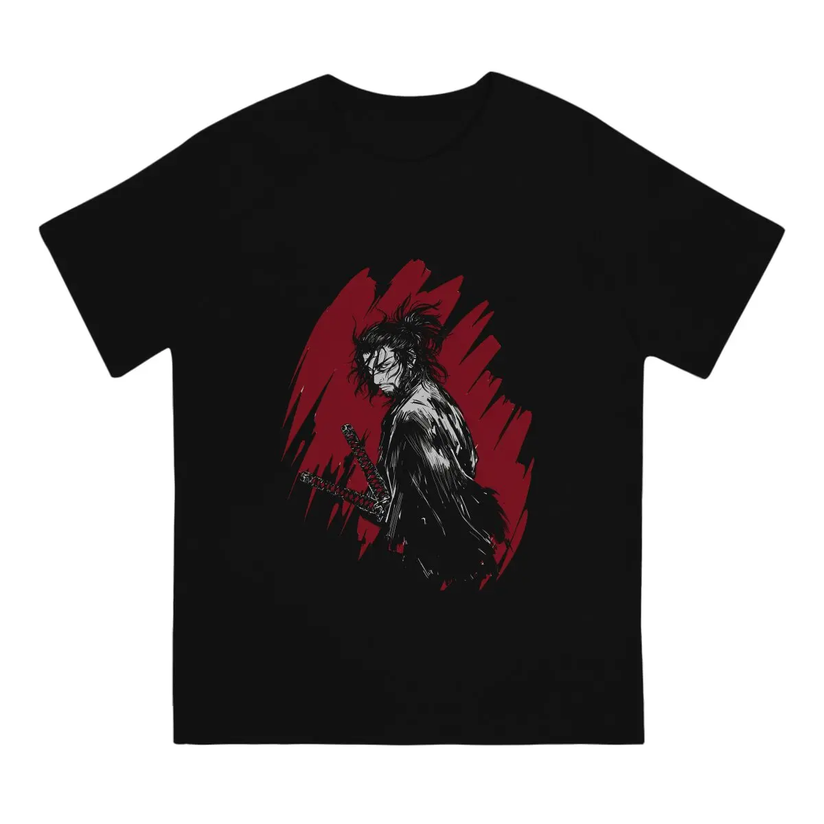 Vagabond Comic TShirt for Men Blood Soft Summer Tee T Shirt High Quality Trendy Fluffy