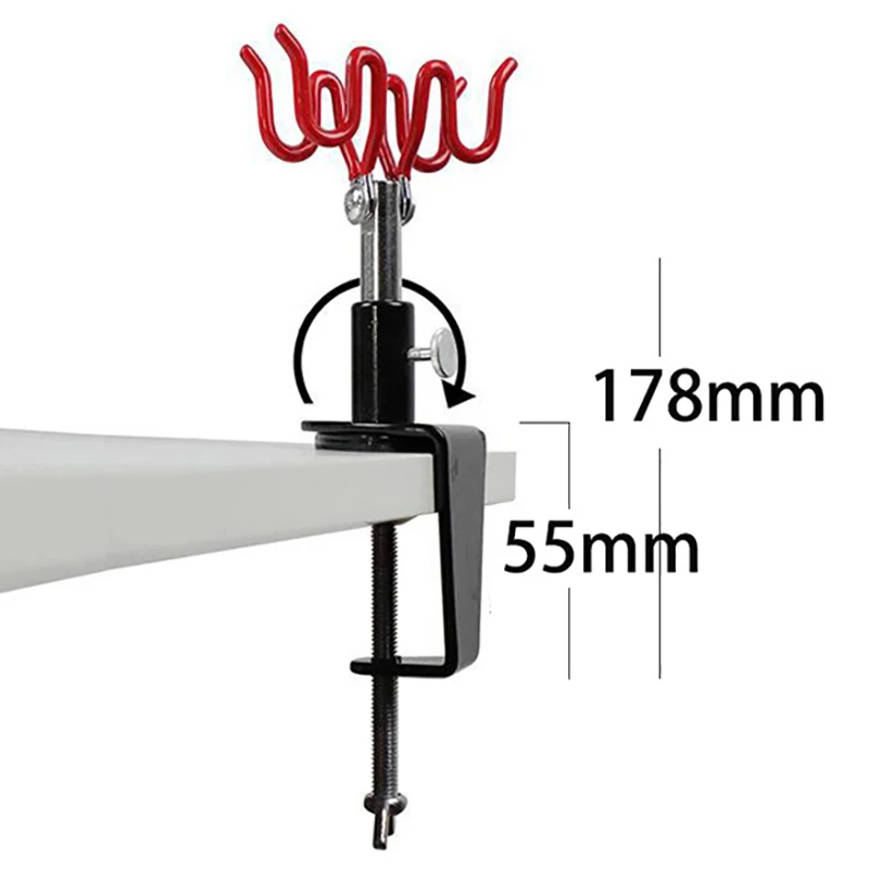 2 Airbrushes Hobby Spritzpistole Teile Tisch Bank Top Mount Airbrush Werkzeug Zubehör Airbrush Halter Clamp-On Ständer hält