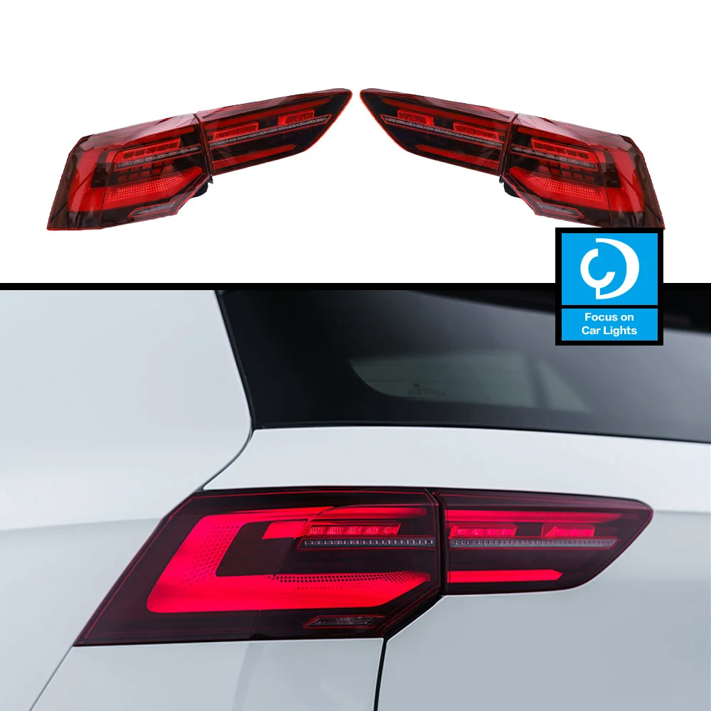 Taillights Styling for Golf 8 Tail Lights 2020-2021 Golf 8 Tail Light LED DRL Running Signal Brake Reversing Parking Lighthouse