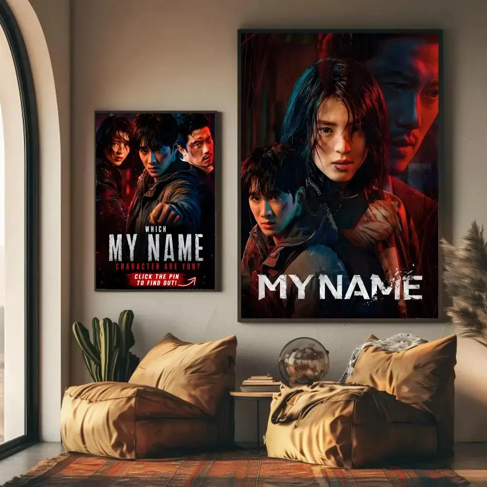 My Name Poster Self-adhesive Wall Mural Art Waterproof Sticker For Bar Room Decor High Quality Print Gift