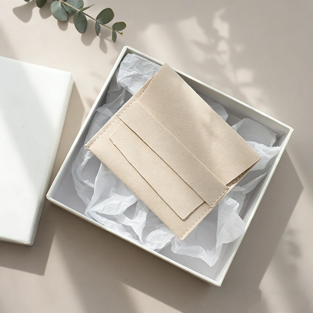 

20/50/100Pcs 6.2x6.2cm 8x8cm Jewelry Microfiber Gift Packaging Bag Earring Ring Pendant Necklace Brooch Studs Key Keychain Pouch