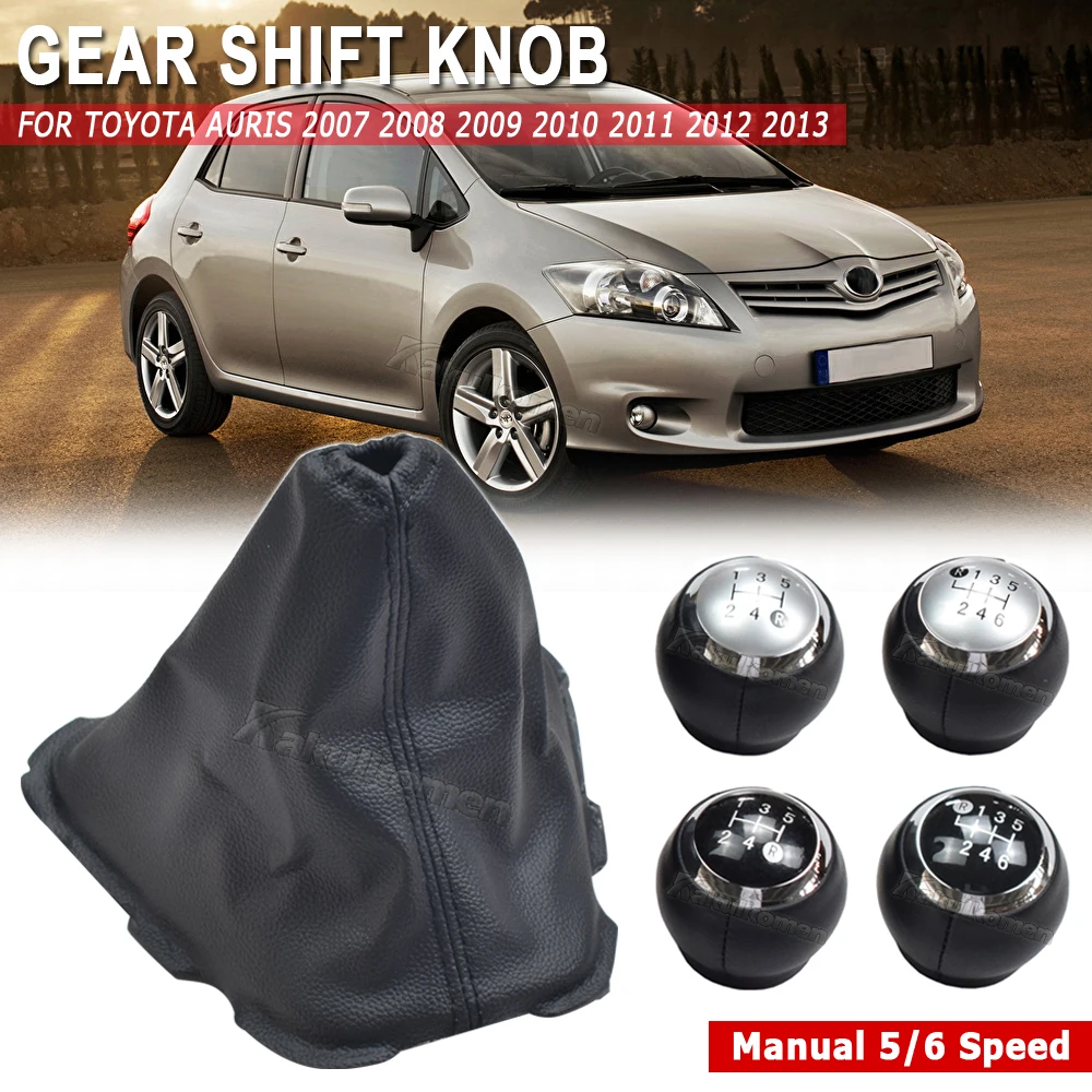 5/6 Speed Car Gear Shift Knob Lever Shifter Stick Handball For Toyota For Auris 2007 2008 2009 2010 2011 2012 2013