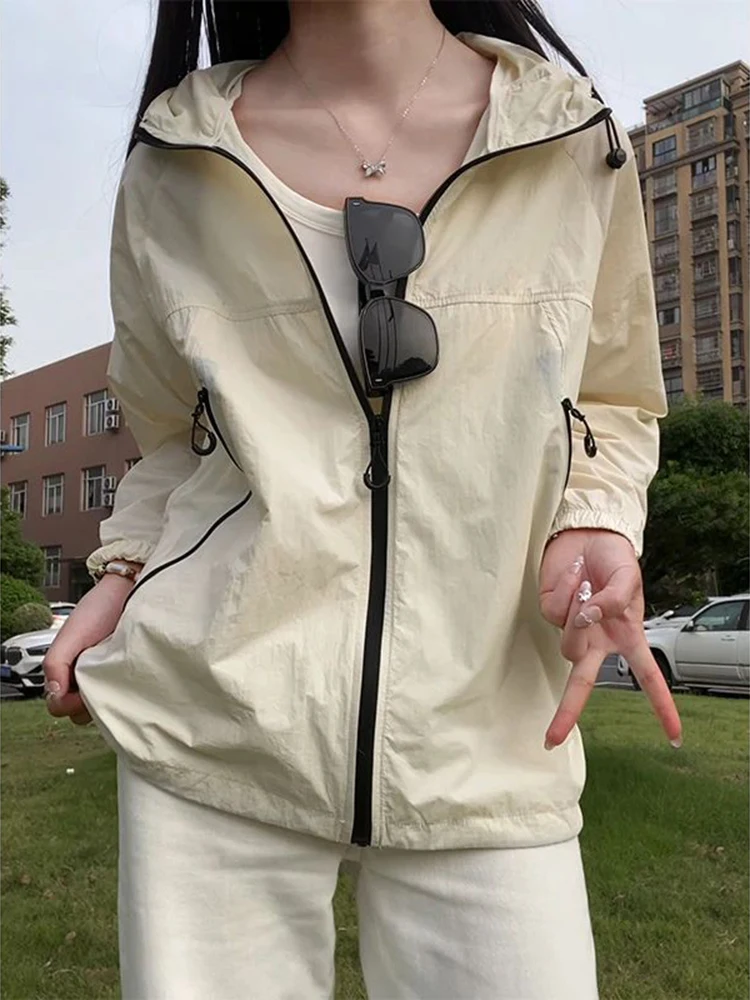 

Мужская и женская дышащая солнцезащитная верхняя одежда из ледяного шелка с капюшоном для летней езды на велосипеде, быстросохнущая, для активного отдыха