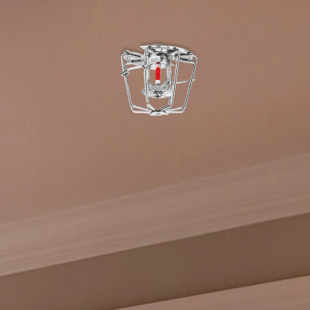 2Pcs Metal Sprinkler Head Protector Flush Mount Fire Sprinkler Cover for Horizontal Sidewall Heads Commercial Residential