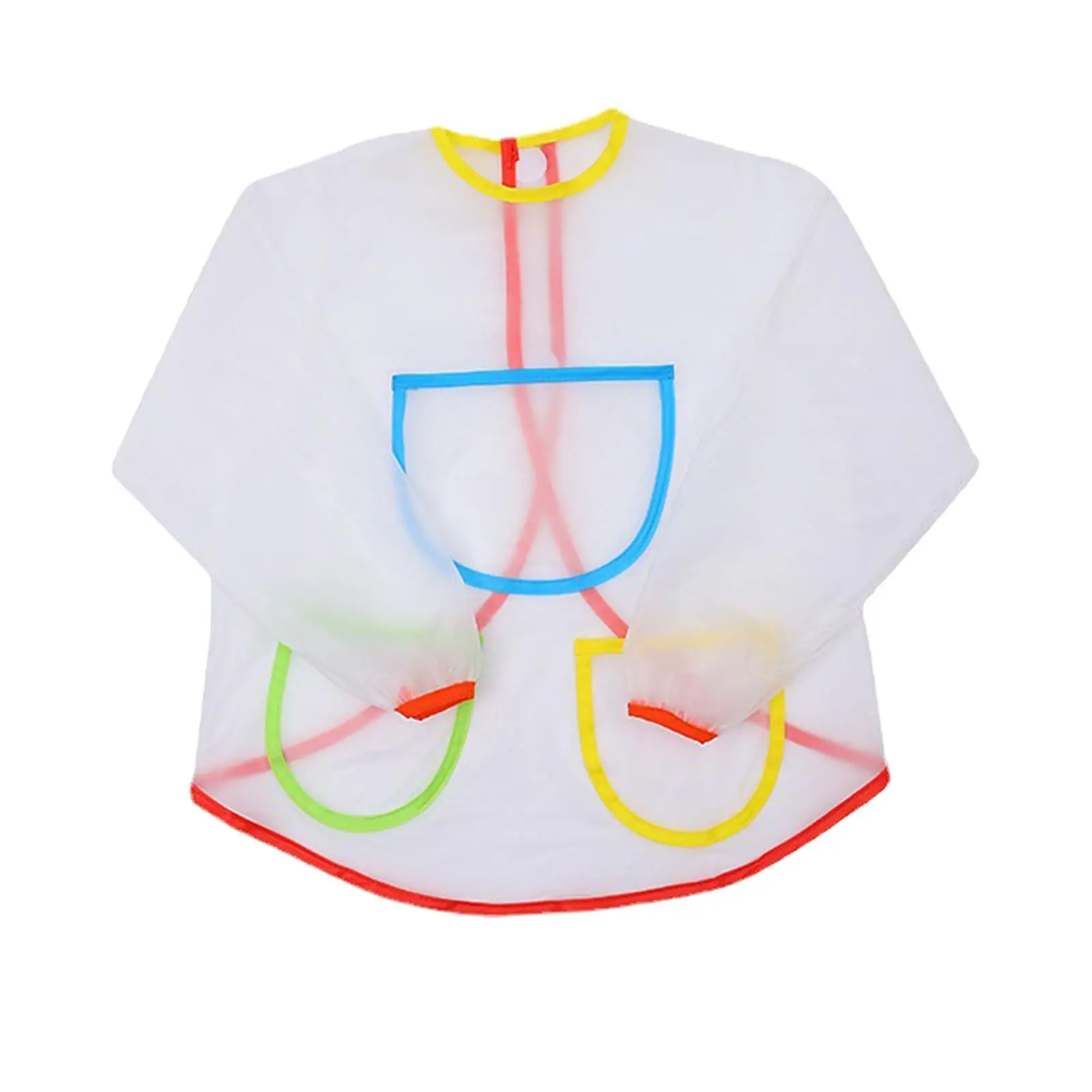 Smock Drawing Painting Apron Kindergarten Baby Feeding Bib Shirt