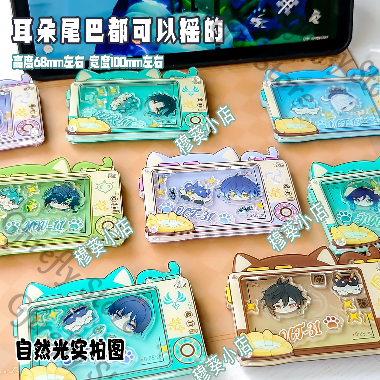 

Flins Anime Genshin Impact Venti Zhongli Nahida Raiden Shogun Furina Mavuika Bag Charm Acrylic Pendant Cosplay Hanging Drop