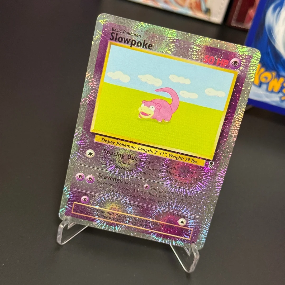 TCG English Slowpoke Collection Cards #093 2002 Legendary Collection Psychic Reverse Holo Foil Cards Diy Proxy
