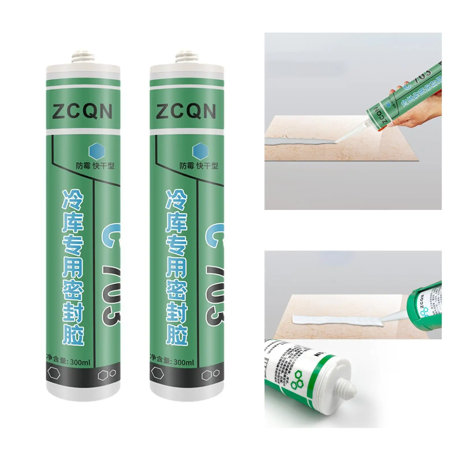 Silicone Sealant Waterproof Silicone Sealant Flexible Sunproof All Purpose Silicone Caulk for Door Kitchen Cabinets Window