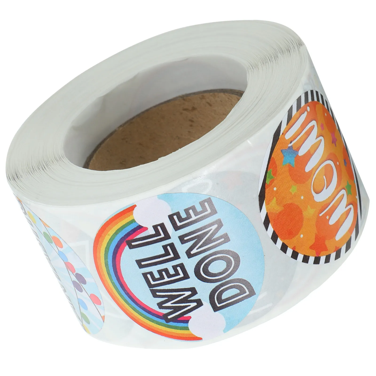 

1 Roll Cute Patterned Adhesive Reward Stickers Homework Encouragement Decor School Prizes Motivational Stickers