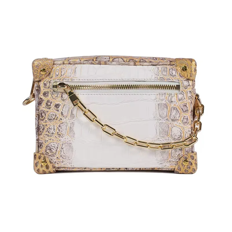 

2025 Natural crocodile skin women's handbag, shoulder bag PDD013